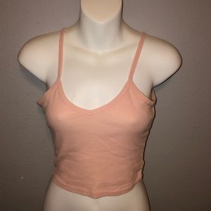 pink crop top